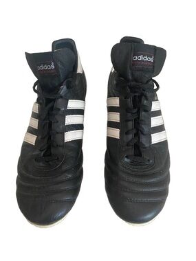 Adidas Copa Mundial black leather soccer cleats boots size 10.5 FG 015110